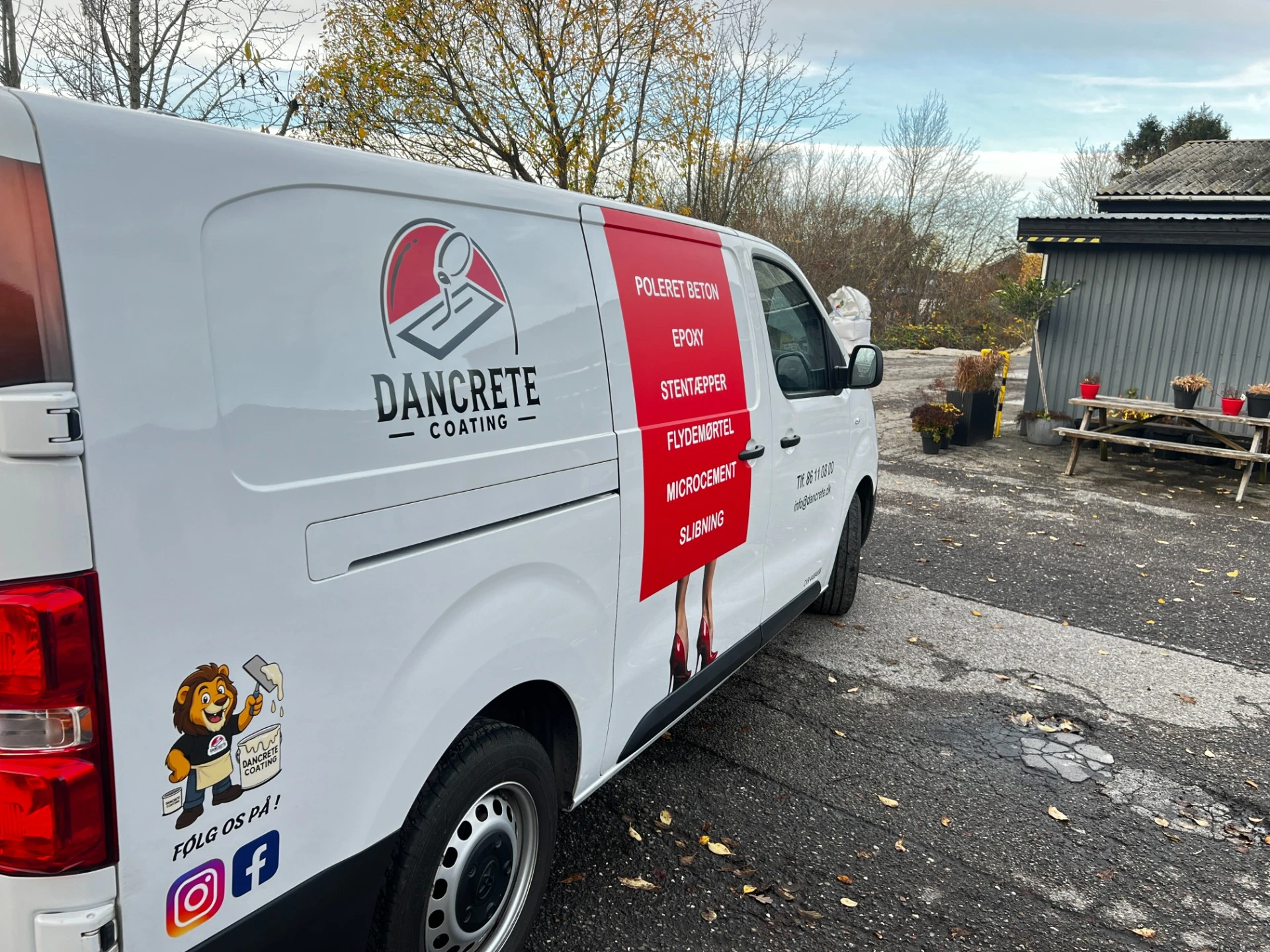 Dancrete Coating — bilindpakning af varevogn 2