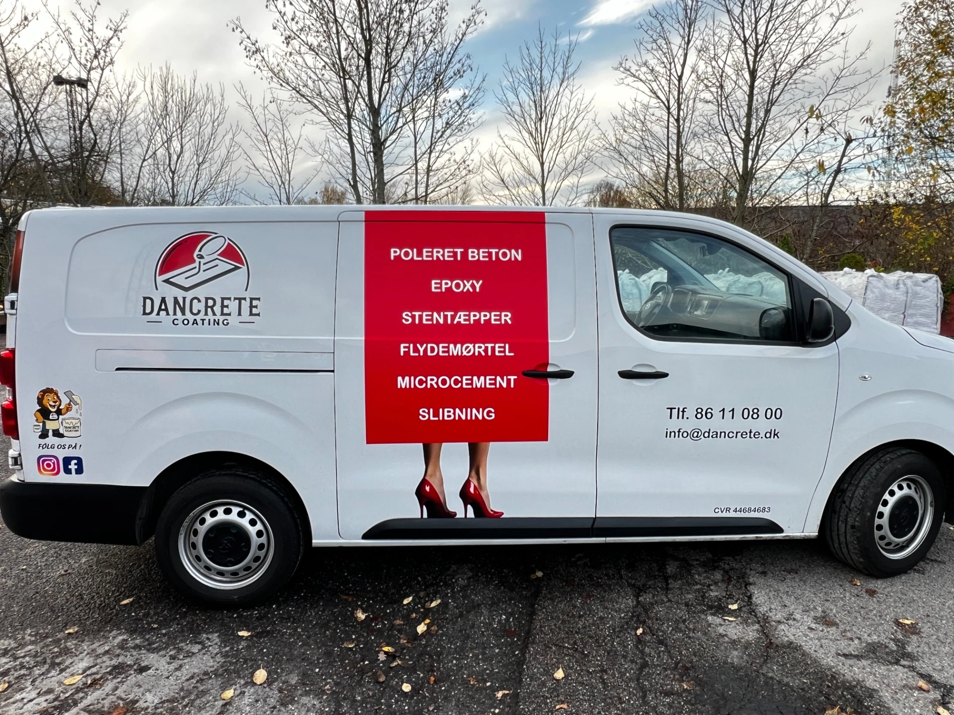 Dancrete Coating — bilindpakning af varevogn 4