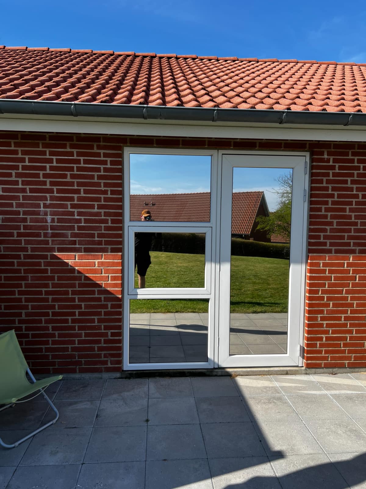 Terrassedør med solfilm i privatbolig